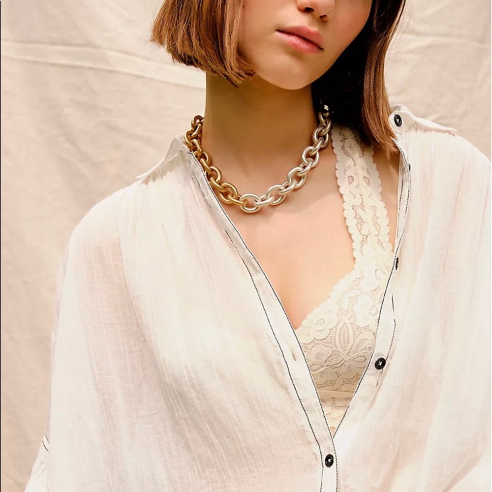 Free People Ivory Racerback Bralette (XS)